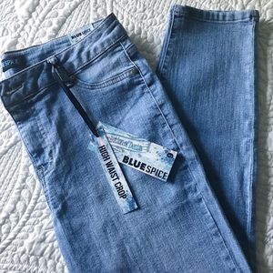 High Waisted Cropped Jeans